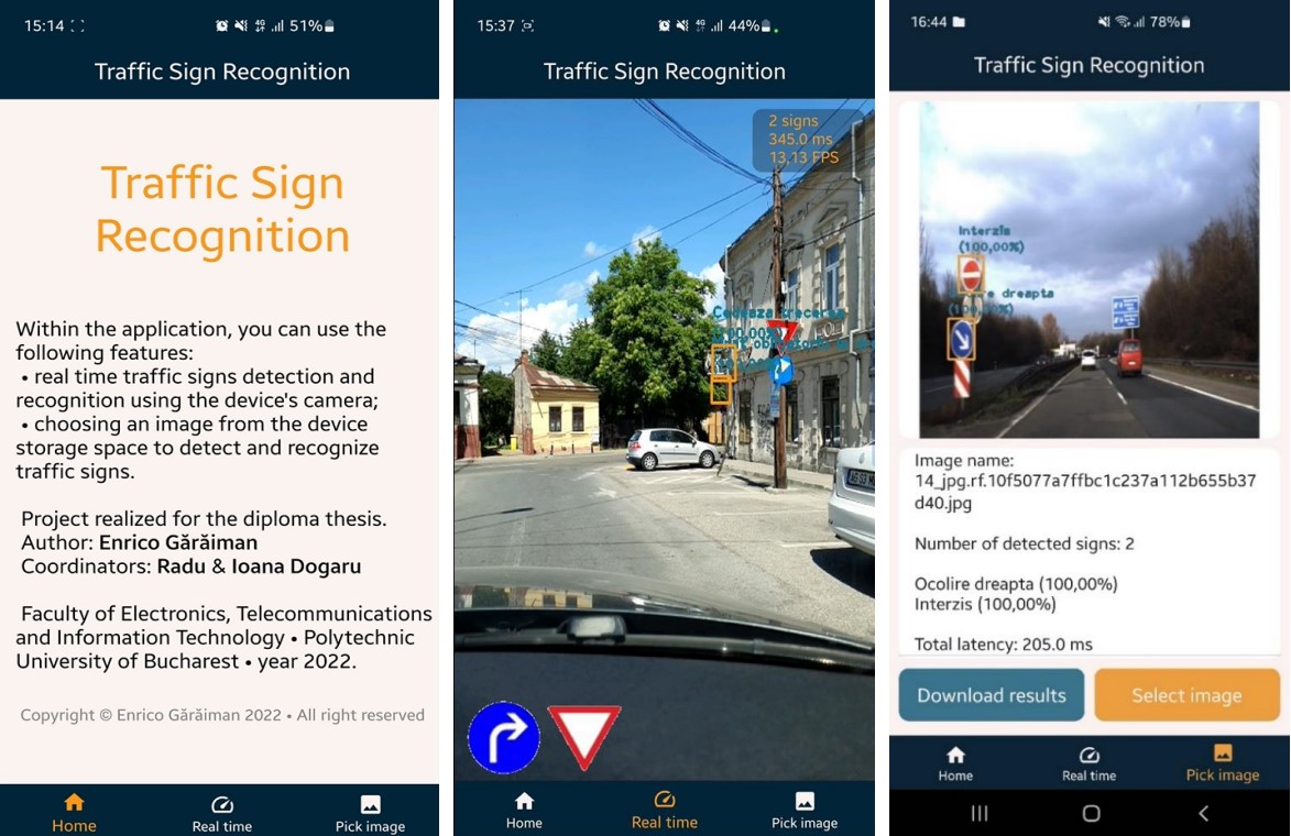 Traffic sign recognition on Android with reduced-complexity CNNs