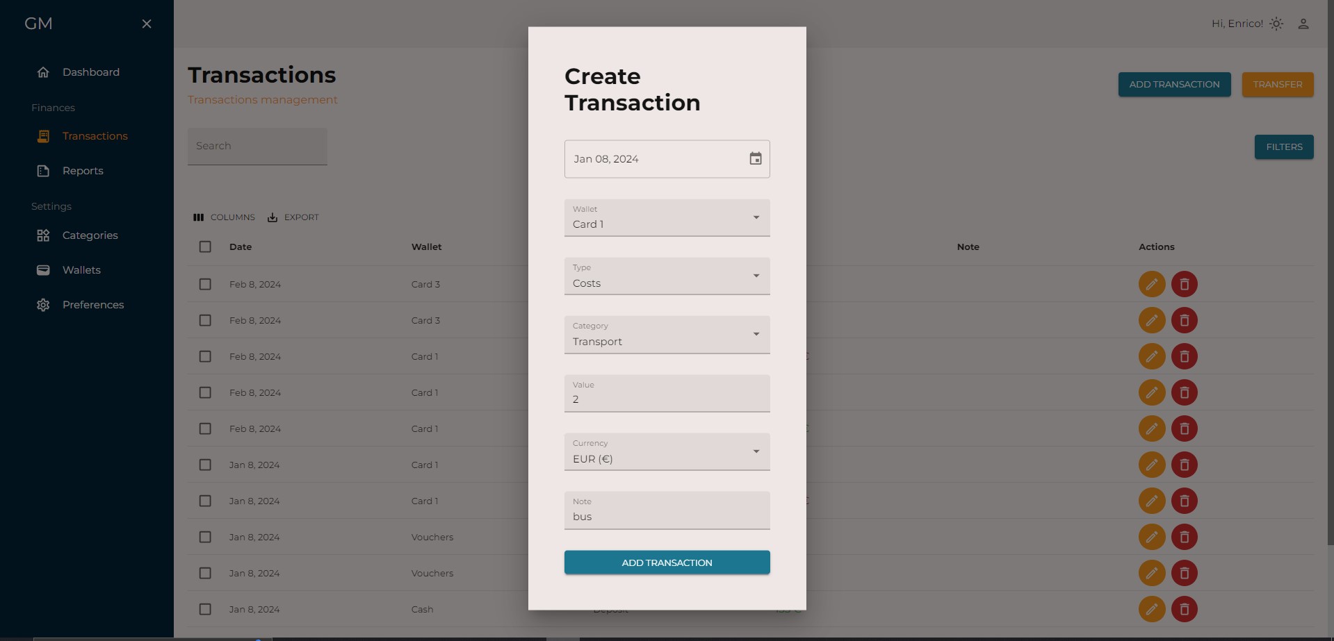Guardian Manager - Personal Finance Management Platform