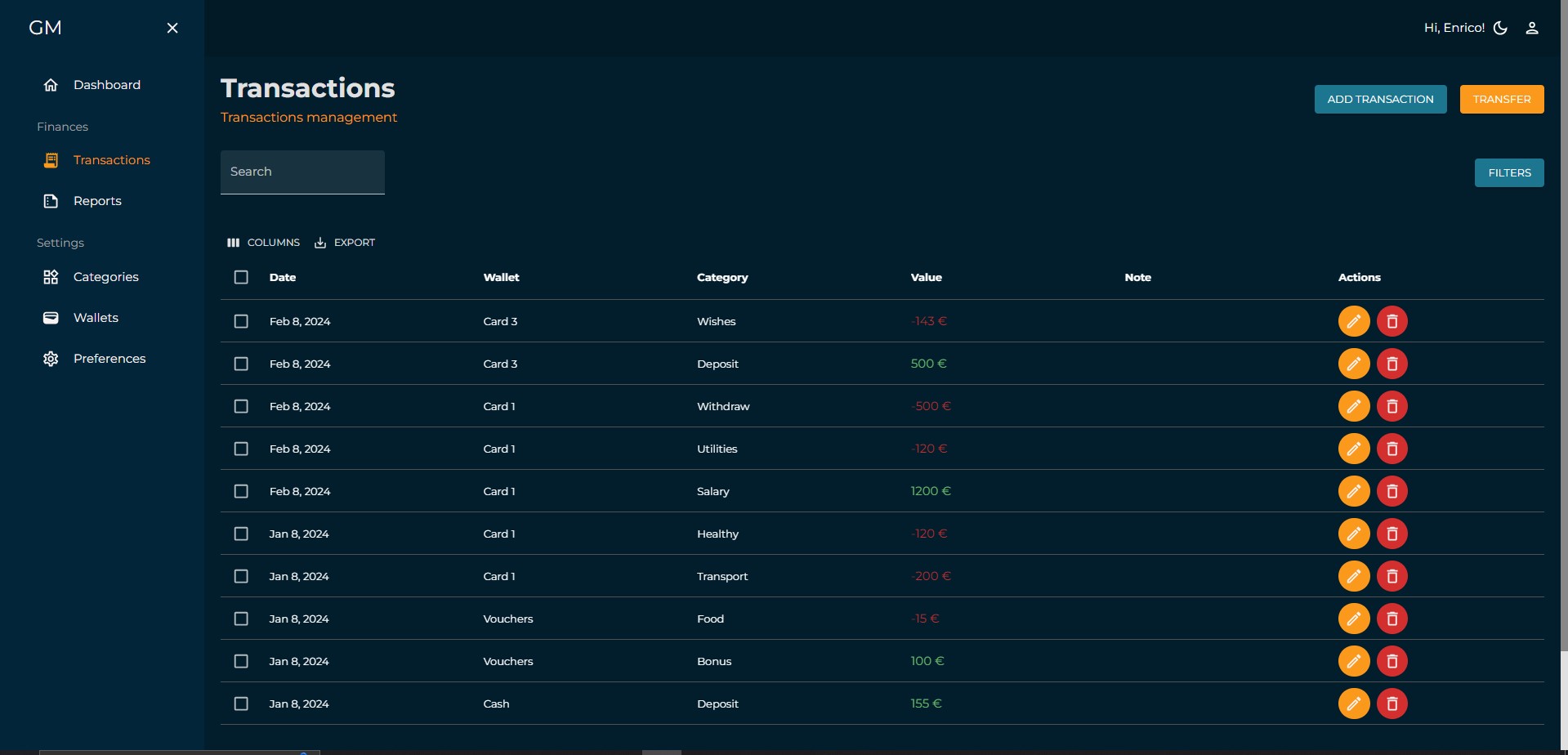 Guardian Manager - Personal Finance Management Platform