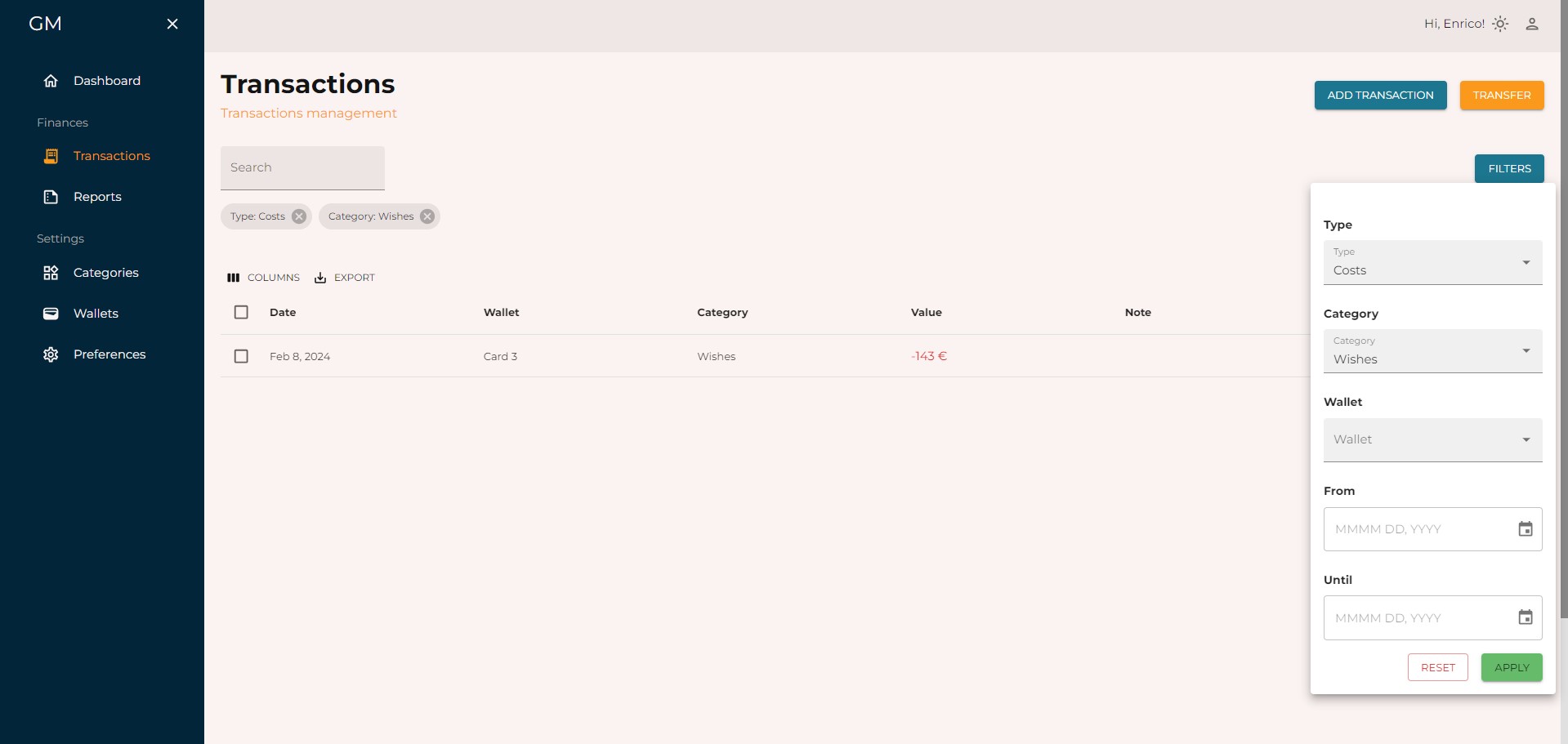 Guardian Manager - Personal Finance Management Platform