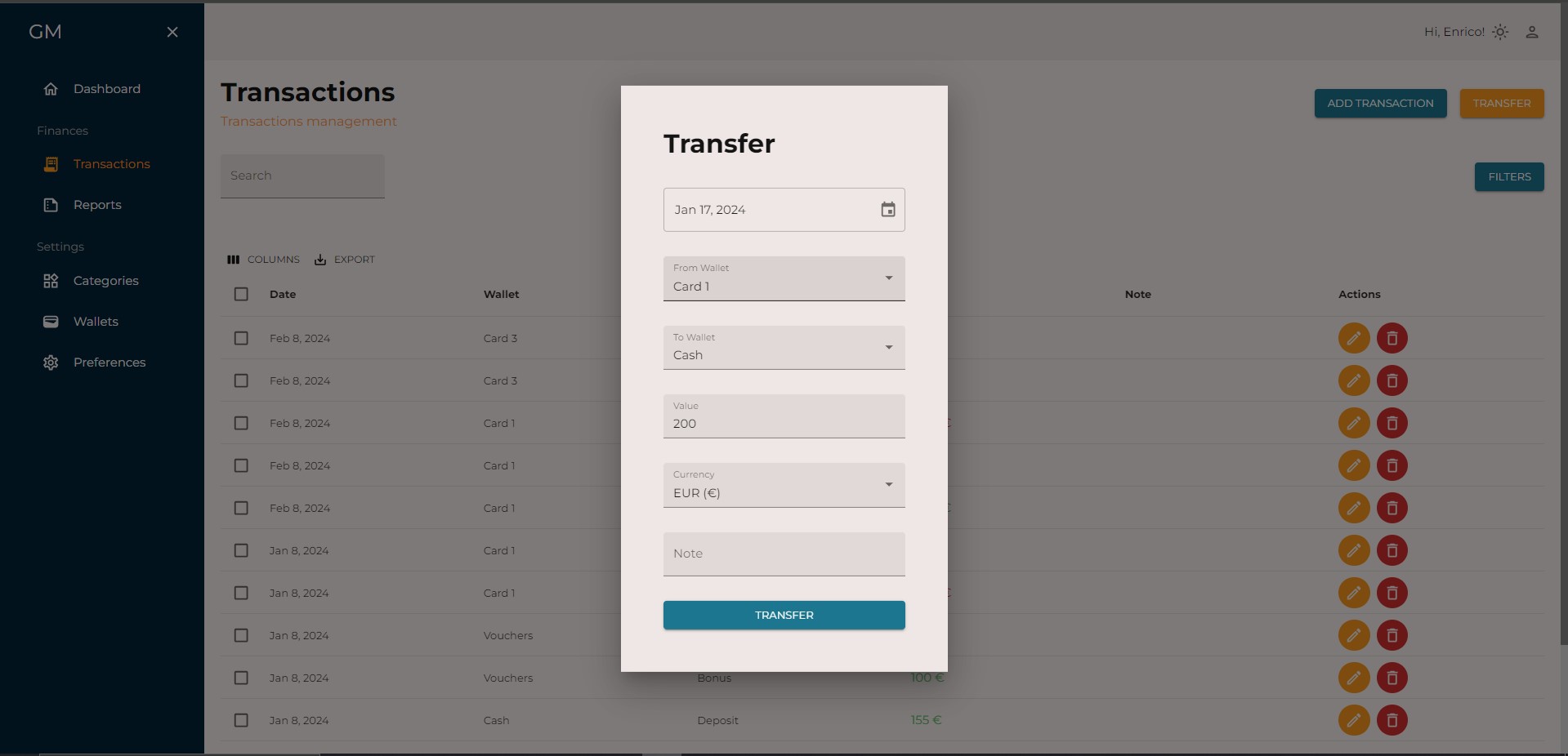Guardian Manager - Personal Finance Management Platform