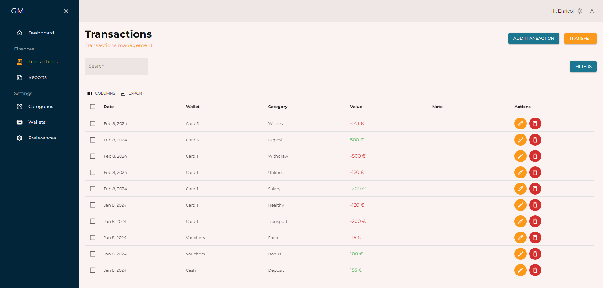 Guardian Manager - Personal Finance Management Platform